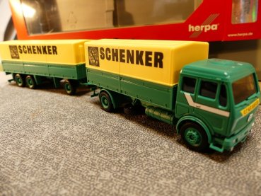 1/87 Herpa MB NG Schenker Planen Hängerzug 308687