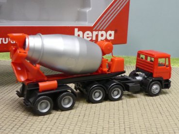 1/87 Herpa MAN F90 Betonmischer rot Sattelzug 141574