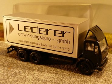 1/87 Herpa MB NG Lederer Koffer LKW in Faltbox