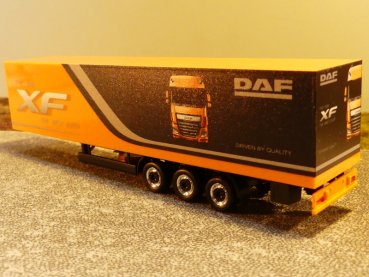 1/87 Herpa DAF XF 3-Achs Koffer Auflieger