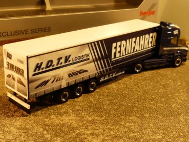 1/87 Herpa Scania Hauber Fernfahrer HDTV Logistik Sattelzug 933919