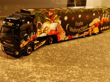 1/87 Herpa Iveco Stralis XP Koffer SZ Herpa Weihnachtstruck 2018 308960