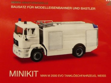 1/87 Herpa MiniKit MAN M 2000 EVO Tanklöschfahrzeug weiß 013567