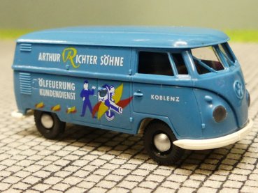 1/87 Brekina # 0378 VW T1 b Kasten Richter Ölfeuerung Sondermodell Reinhardt