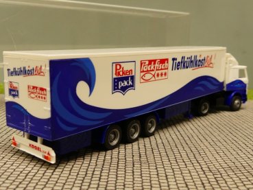 1/87 Herpa Albedo Scania 142 Packfisch Kühlkoffer SZ