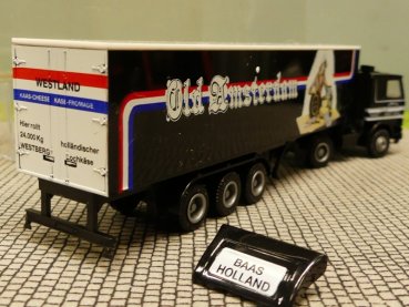 1/87 Herpa Albedo Scania 142 Old Amsterdam Baas Holland Koffer SZ