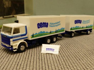 1/87 Herpa Albedo Scania 142 cema Molkerei Allgäu Augsburg Koffer HZ