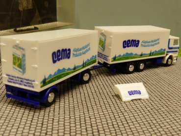 1/87 Herpa Albedo Scania 142 cema Molkerei Allgäu Augsburg Koffer HZ