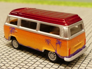 1/87 Brekina VW T2 Bus Sonnenuntergang Dach dunkelrot Reinhardt Hot Bulli