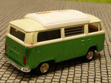 1/87 Brekina VW T2 Camper hellbeige/grünmetallic Sondermodell Reinhardt