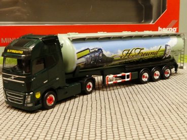 1/87 Herpa Volvo FH GL XL Spedition Freund Silo Sattelzug 309806