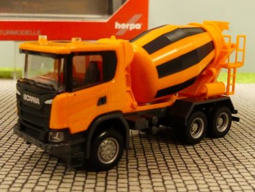 1/87 Herpa Scania CG 17 6x6 Betonmischer LKW kommunalorange 309783