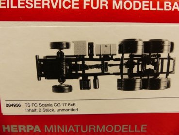 1/87 Herpa Fahrgestell Scania 6x6 Zugmaschine 2 Stk. 084956