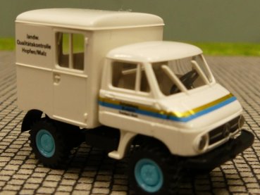 1/87 Brekina Unimog 411 Qualitätskontrolle Hopfen Malz