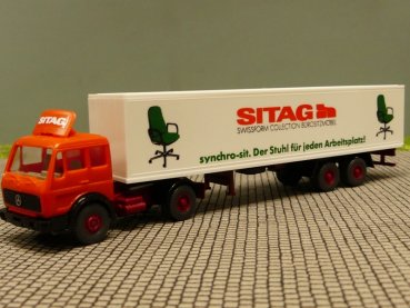 1/87 Wiking MB NG SITAG Koffer Sattelzug