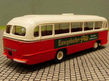 1/87 Brekina MB O 321 Bur Busse Königsbacher Pils Sondermodell Reinhardt