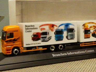 1/87 Herpa MB Actros MB BICenter Ed 5 Koffer Hängerzug