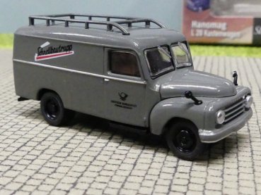 1/87 Brekina Hanomag L28 Deutsche Bundespost Fernmeldedienst Kasten 58151