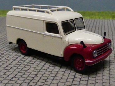 1/87 Brekina Hanomag L28 Kasten elfenbein/rot 58152