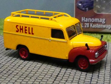 1/87 Brekina Hanomag L28 Shell Kasten 58157