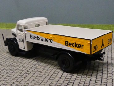 1/87 Brekina MAN F8 Bierbrauerei Becker #20 Pritsche