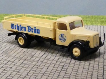 1/87 Brekina Magirus 3500 Ochsen Bräu Bierpritsche 4106