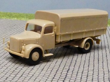 1/87 Brekina Magirus 3500 Militär beige Pritsche Plane