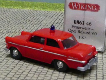 1/87 Wiking Opel Rekord 60 Feuerwehr 0861 46