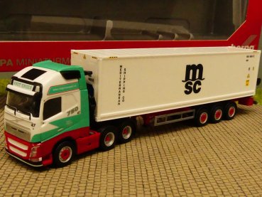 1/87 Herpa Volvo FH GL XL Enger Transport MSC Hammar Container-Seitenlader 312615