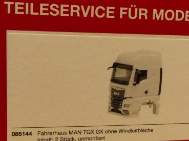 1/87 Herpa Teileservice Fahrerhaus MAN TGX GX ohne Windleitblech 2 Stück 085144