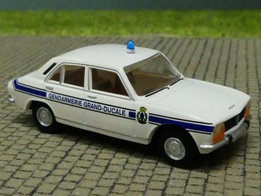 1/87 Brekina Peugeot 504 Gendarmerie Grand Ducale Luxemburg Exklusiv-Modell Reinhardt