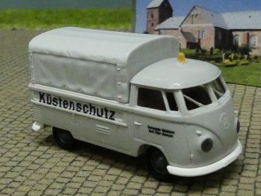 1/87 Brekina # 2177 VW T1 Deichschutz Nieblum Föhr Amrum Pritsche/Plane