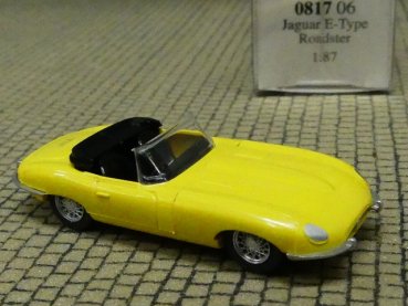 1/87 Wiking Jaguar E-Type Rosdster gelb 0817 06