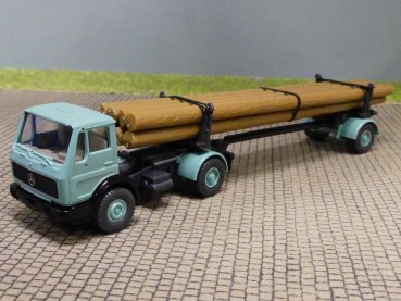 1/87 Wiking MB NG Langholz Sattelzug türkis 390 12