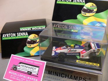 1/43 Minichamps Ayrton Senna Toleman TG 183 B-Hart Turbo 1984 #19
