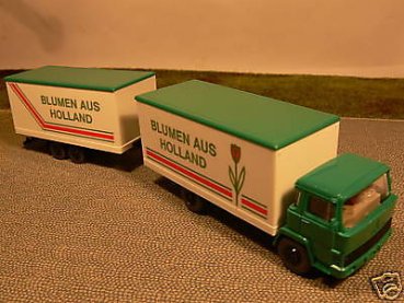 1/87 Wiking Magirus Blumen aus Holland grün Tandem-Hängerzug 426 2 A