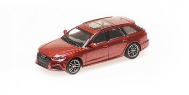 1/87 Minichamps Audi A6 Avant 2018 rotmetallic 870018114