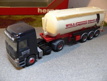 1/87 Herpa 147224 MB Actros Will Spedition Silosattelzug