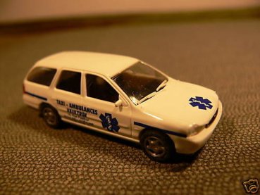 1/87 Rietze Ford Mondeo Kombi Taxi Ambulances Frankreich 50592