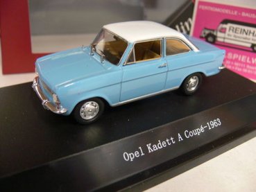 1/43 Starline Models Opel Kadett A Coupe 1963 azurblau/weiß 55021