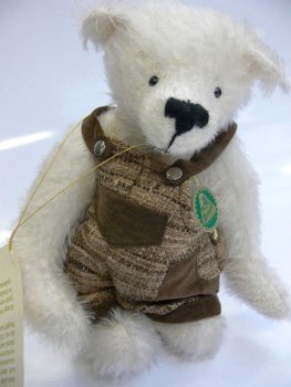 HC 46 Hermann Coburg Teddy Stöpsel ca.22 cm Mohair/Holwolle-Granulat