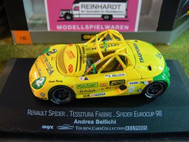 1/43 Onyx XCL99005 Renault Spider Tessitura Fabbri Spider Eurocup 98 A. Bellichi