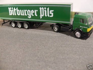 1/87 Herpa MB SK Bitburger Koffersattelzug SONDERPREIS 12,74 STATT 22€