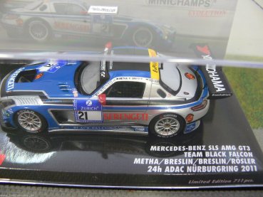 1/43 Minichamps MB SLS AMG GT3 Team Black Falcon 24h ADAC Nürburgring 2011 #21 437110321