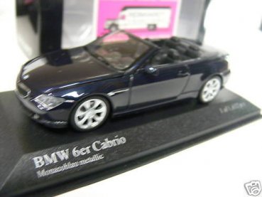 1/43 Minichamps BMW 6er Cabrio 2006 blaumetallic 431 026030