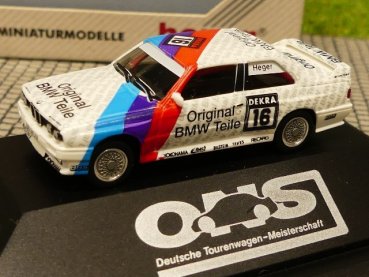 1/87 Herpa BMW M3 E30 Schnitzer DTM Heger 2te Wahl