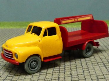 1/87 Brekina Opel Blitz orange/rot Getränkepritsche