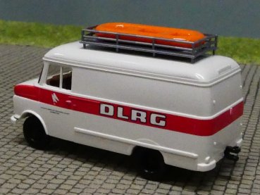 1/87 Brekina Opel Blitz 1965 DLRG + Schlauchboot Sondermodell Reinhardt