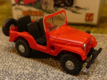 1/87 Brekina Jeep Universal rot 58904 SONDERPREIS!