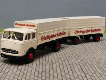 1/87 Brekina MB 334 Stuttgarter Hofbräu Hängerzug 7631